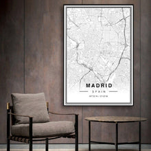 Charger l&#39;image dans la galerie, Madrid - carte urbaine
